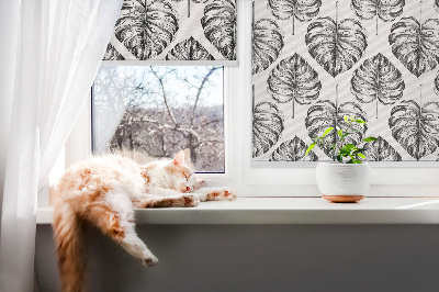 Modern roller blind con lamas grises