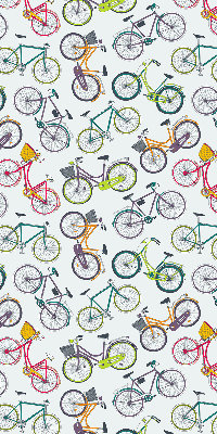 Estor enrollable con estampado de bicicletas