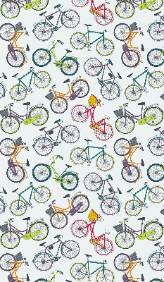 Estor enrollable con estampado de bicicletas