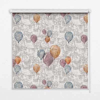 Modern roller blind con diseño de globos