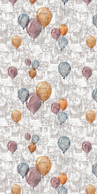 Modern roller blind con diseño de globos