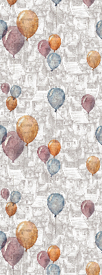 Modern roller blind con diseño de globos