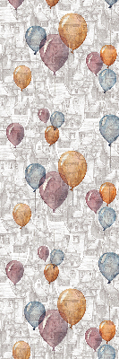 Modern roller blind con diseño de globos