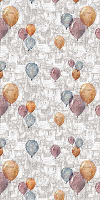 Modern roller blind con diseño de globos