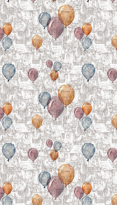 Modern roller blind con diseño de globos