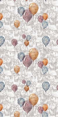Modern roller blind con diseño de globos
