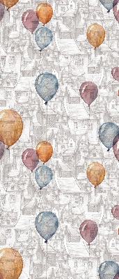 Modern roller blind con diseño de globos