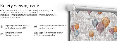Modern roller blind con diseño de globos