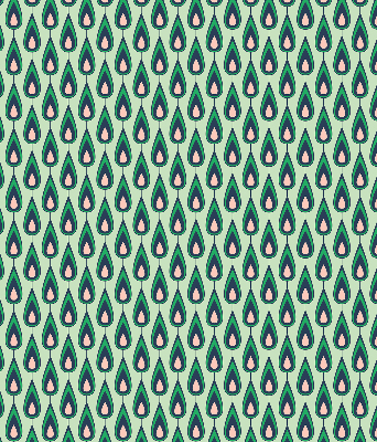 Estor enrollable con diseño de aguacate dibujado