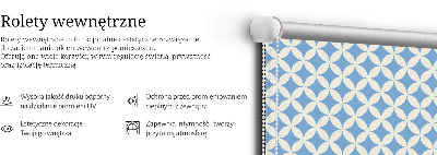 Estor enrollable con estampado de estrellas azules