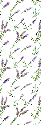 Estor enrollable para ventana con diseño en tono lavanda