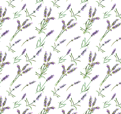 Estor enrollable para ventana con diseño en tono lavanda