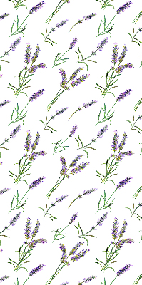 Estor enrollable para ventana con diseño en tono lavanda