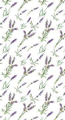 Estor enrollable para ventana con diseño en tono lavanda