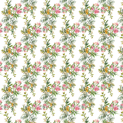 Estor enrollable para ventana con estampado de flores
