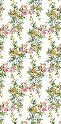 Estor enrollable para ventana con estampado de flores