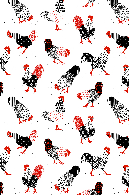 Modern roller blind con diseño de gallos