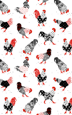 Modern roller blind con diseño de gallos