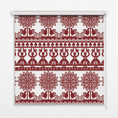 Modern roller blind con patrón marrón