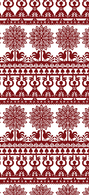Modern roller blind con patrón marrón