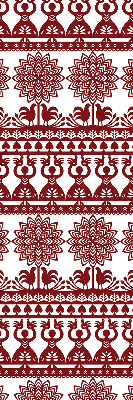 Modern roller blind con patrón marrón