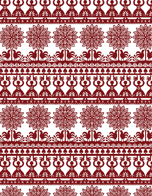 Modern roller blind con patrón marrón