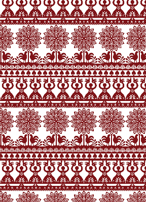 Modern roller blind con patrón marrón