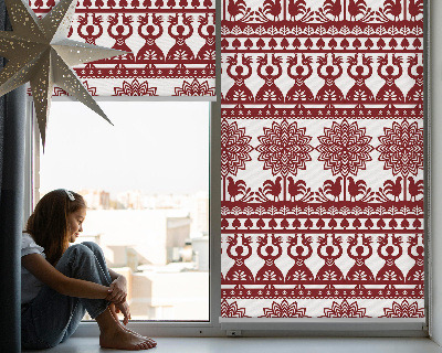 Modern roller blind con patrón marrón