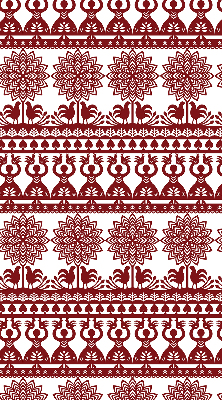 Modern roller blind con patrón marrón