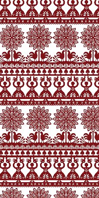 Modern roller blind con patrón marrón
