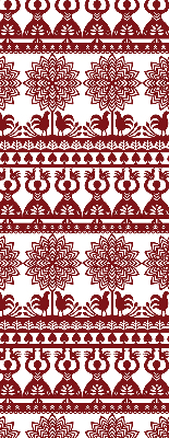 Modern roller blind con patrón marrón