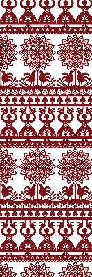 Modern roller blind con patrón marrón