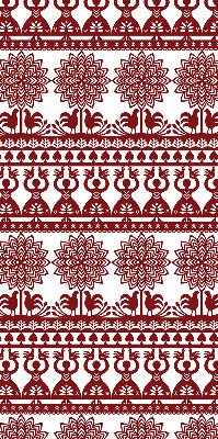 Modern roller blind con patrón marrón