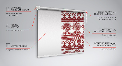 Modern roller blind con patrón marrón