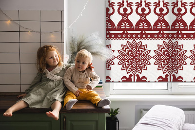 Modern roller blind con patrón marrón