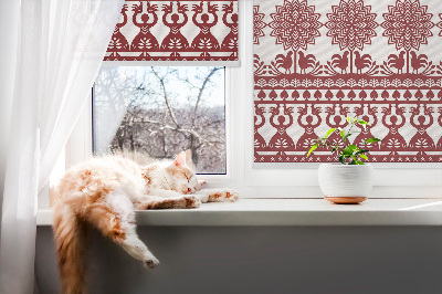 Modern roller blind con patrón marrón