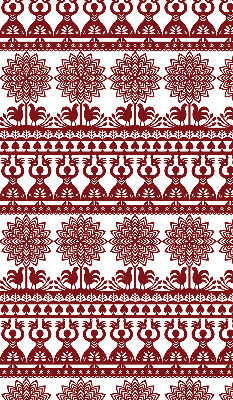 Modern roller blind con patrón marrón