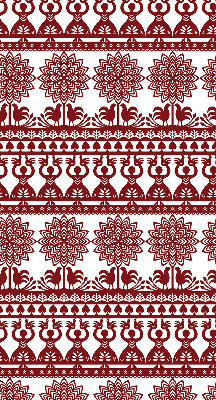 Modern roller blind con patrón marrón