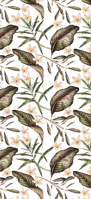 Modern roller blind con estampado de flores con tallos