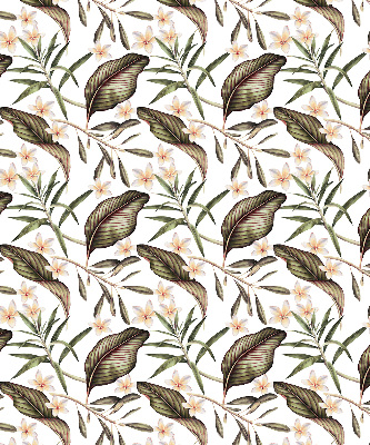 Modern roller blind con estampado de flores con tallos