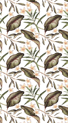 Modern roller blind con estampado de flores con tallos