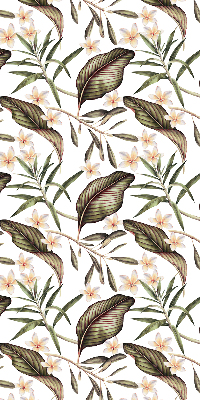 Modern roller blind con estampado de flores con tallos