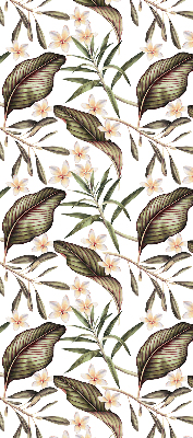 Modern roller blind con estampado de flores con tallos