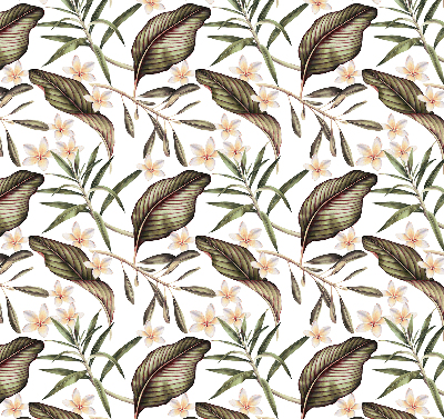 Modern roller blind con estampado de flores con tallos