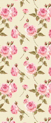Estor enrollable con estampado de rosas