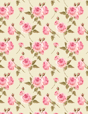 Estor enrollable con estampado de rosas
