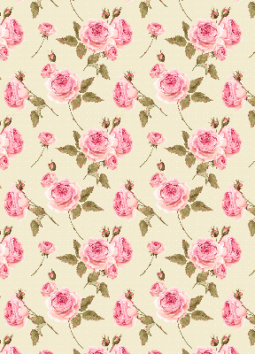 Estor enrollable con estampado de rosas