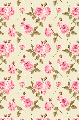Estor enrollable con estampado de rosas