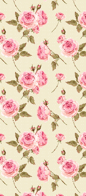 Estor enrollable con estampado de rosas