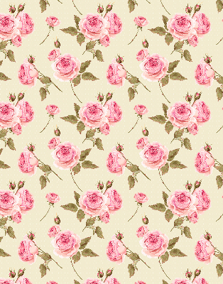 Estor enrollable con estampado de rosas
